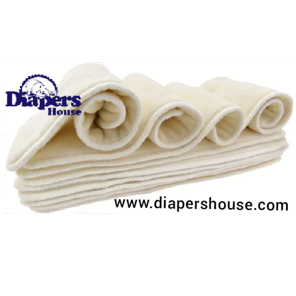 Nora’s Nursery Reusable Baby Cloth Pocket Diaper Inserts – 10-Pack Absorbent and Washable Inserts