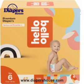 Hello Bello Size 6 Diapers, 42-Count Club Box – Honeysuckle Design, Hypoallergenic & Extra Absorbent