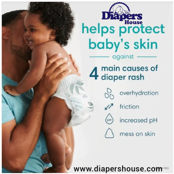Pampers Pure Protection Size 5 Diapers, 132 Count – One Month Supply, Hypoallergenic Premium Disposable Diapers - Image 4