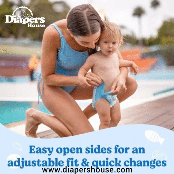 Huggies Little Swimmers Disposable Swim Diapers – Size 5-6 (32+ lbs), 17-Pack for Water Activities - Image 2