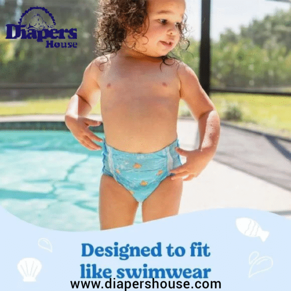 Huggies Little Swimmers Disposable Swim Diapers – Size 5-6 (32+ lbs), 17-Pack for Water Activities - Image 4
