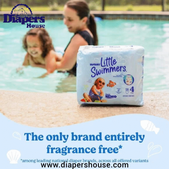 Huggies Little Swimmers Disposable Swim Diapers – Size 5-6 (32+ lbs), 17-Pack for Water Activities - Image 5