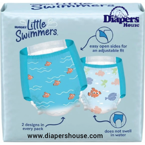 Huggies Little Swimmers Disposable Swim Diapers – Size 5-6 (32+ lbs), 17-Pack for Water Activities - Image 6