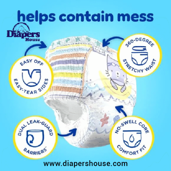 Pampers Swim Pants – Size M, 18-Pack, Disposable Baby Swim Diapers with Secure, Gap-Free Fit - Image 5