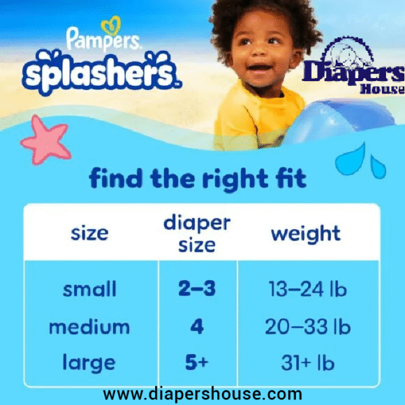Pampers Swim Pants – Size M, 18-Pack, Disposable Baby Swim Diapers with Secure, Gap-Free Fit - Image 8