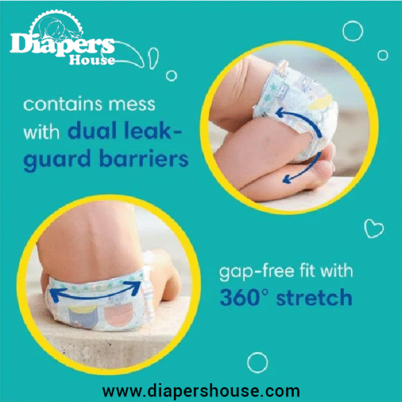 Pampers Swim Pants – Size M, 18-Pack, Disposable Baby Swim Diapers with Secure, Gap-Free Fit - Image 9
