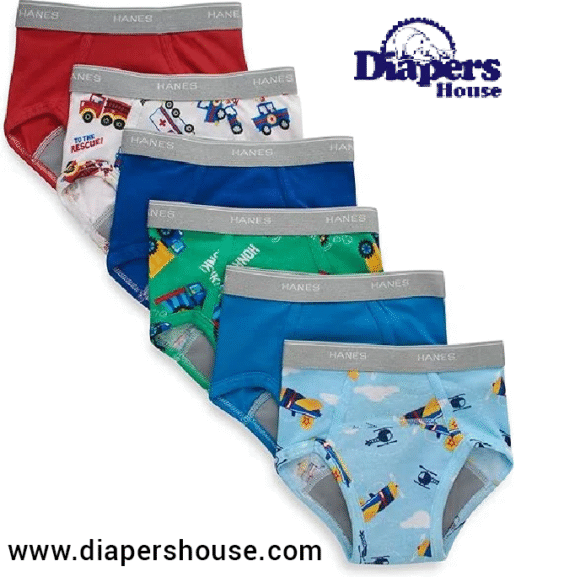 Toddler Boys’ 6-Pack Training Underwear – Comfort-Fit Briefs for Potty Practice
