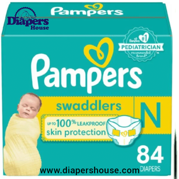 Pampers Swaddlers Newborn Diapers, Size 0 (84 Count) – Ultra-Absorbent and Soft for Your Baby’s Comfort