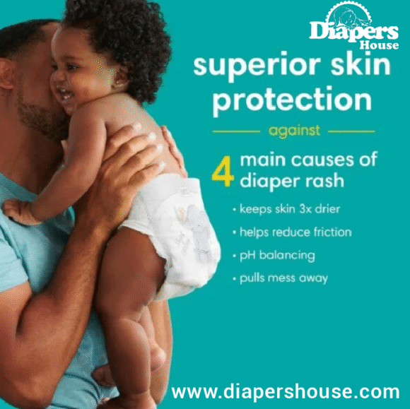 Pampers Swaddlers Newborn Diapers, Size 0 (84 Count) – Ultra-Absorbent and Soft for Your Baby’s Comfort - Image 4