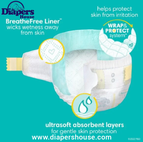 Pampers Swaddlers Newborn Diapers, Size 0 (84 Count) – Ultra-Absorbent and Soft for Your Baby’s Comfort - Image 5