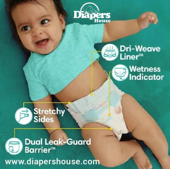 Pampers Baby Dry Diapers, Size 1 (120 Count) – Long-Lasting Absorbent Disposable Diapers for Infants (Packaging May Vary) - Image 2