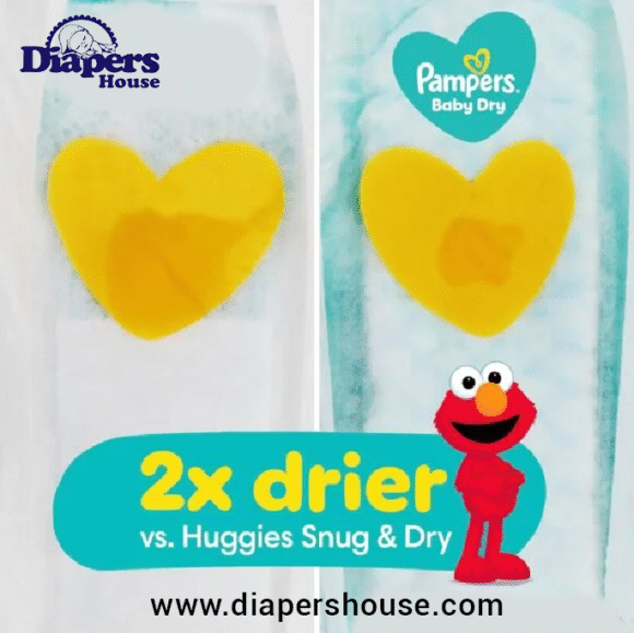 Pampers Baby Dry Diapers, Size 1 (120 Count) – Long-Lasting Absorbent Disposable Diapers for Infants (Packaging May Vary) - Image 3